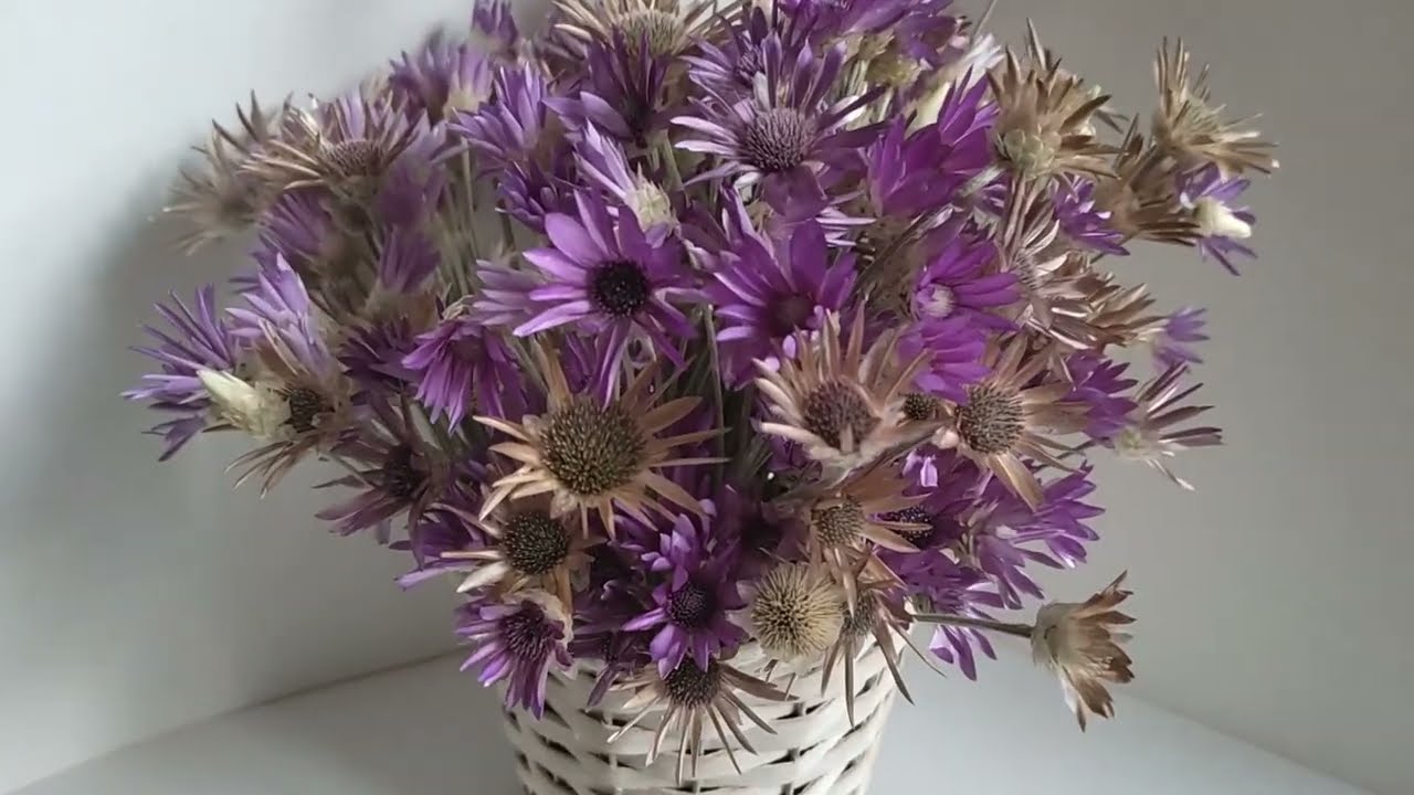 Simple home decoration, dried flowers decorations making