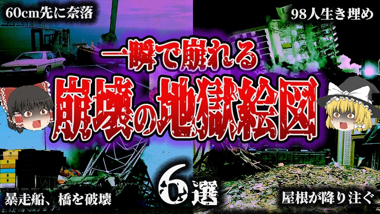 【総集編】油断の代償！人類が作り、人類が壊したモノたち「崩壊事故6選」【ゆっくり解説】