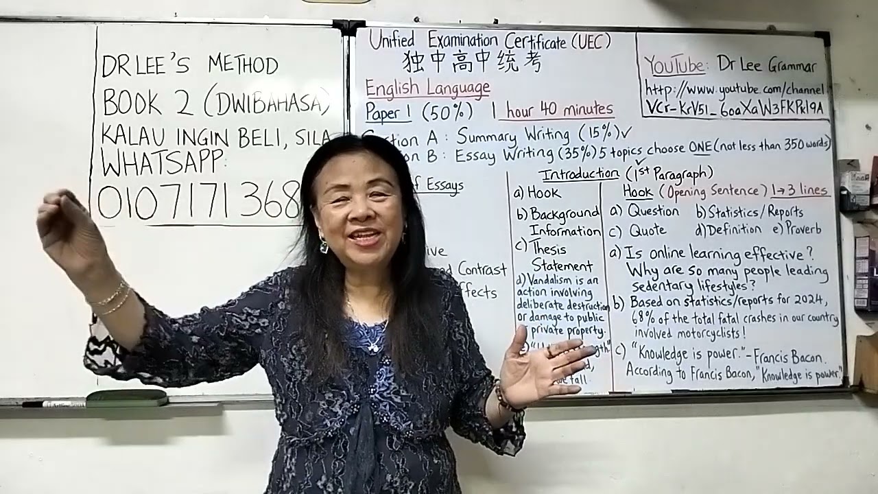 UEC独中高中统考英文作文 如何开?(2)