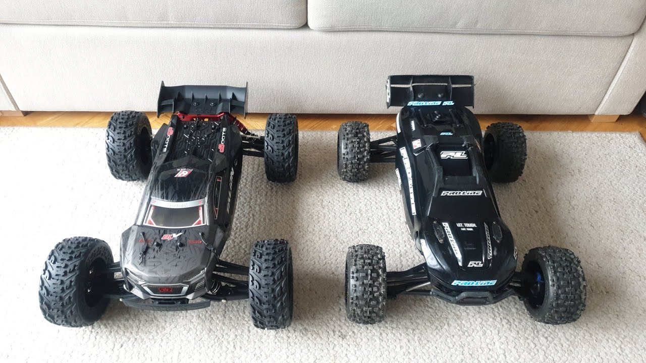 ARRMA Talion EXB RTR vs. Traxxas E-Revo 2.0 obok siebie - małe porównanie i luźne gadanie | toomajRC