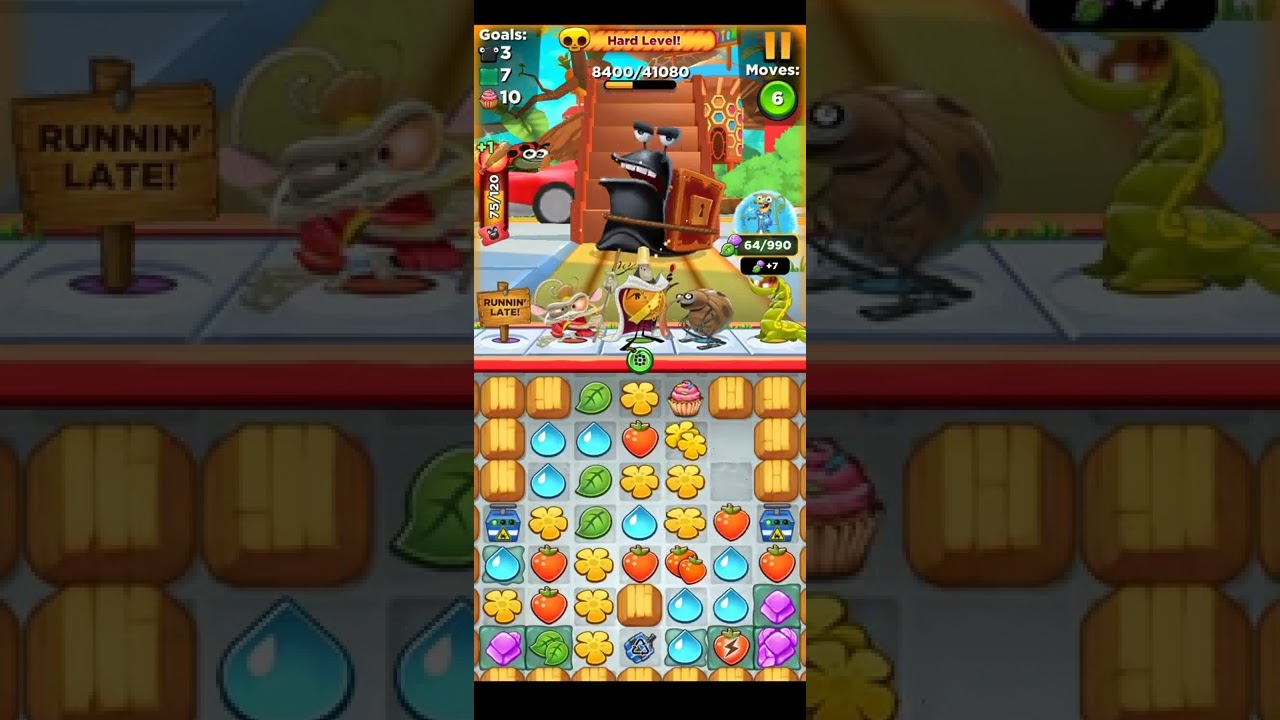 Best Fiends level:2180 Rumble Road passed👍