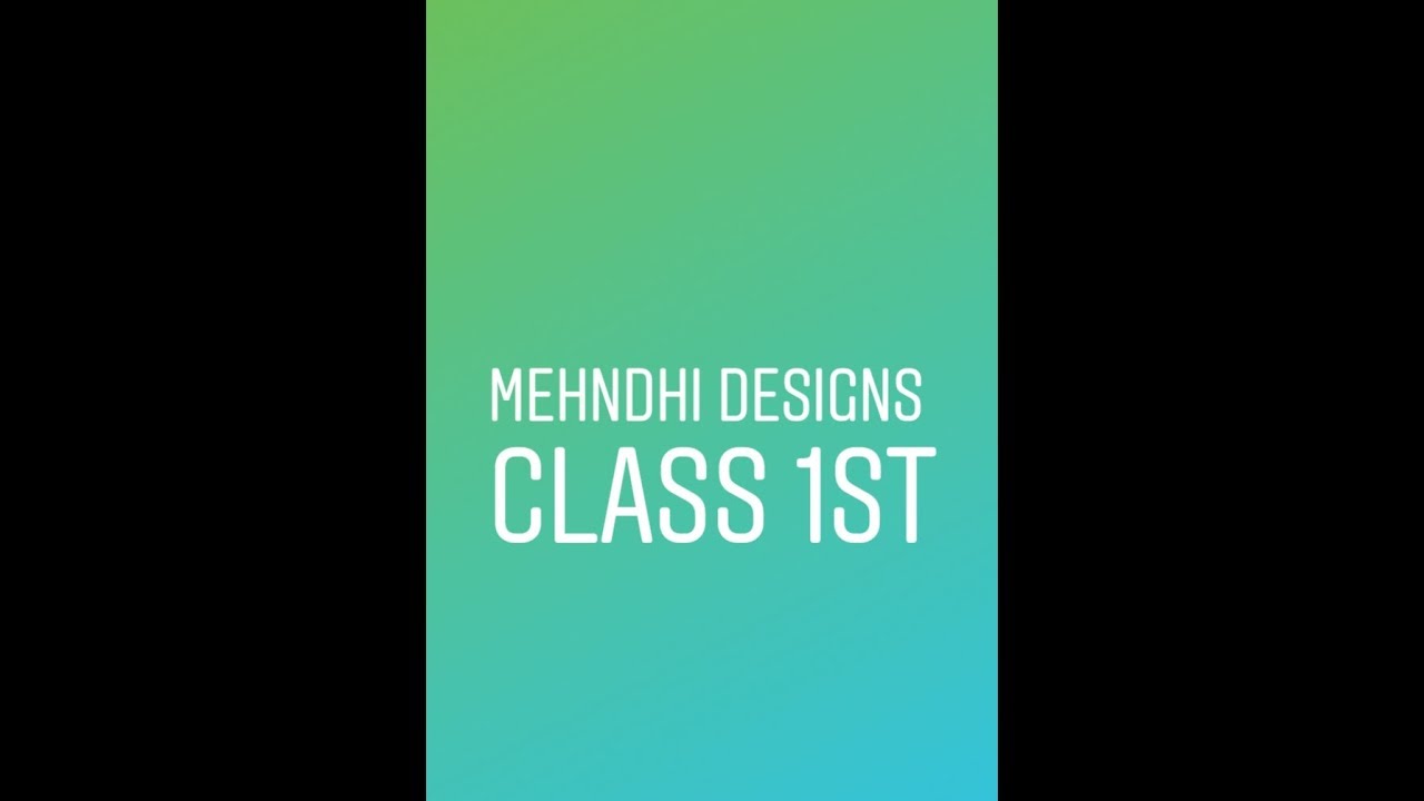 How to learn mehndhi  for Beginners  #class1