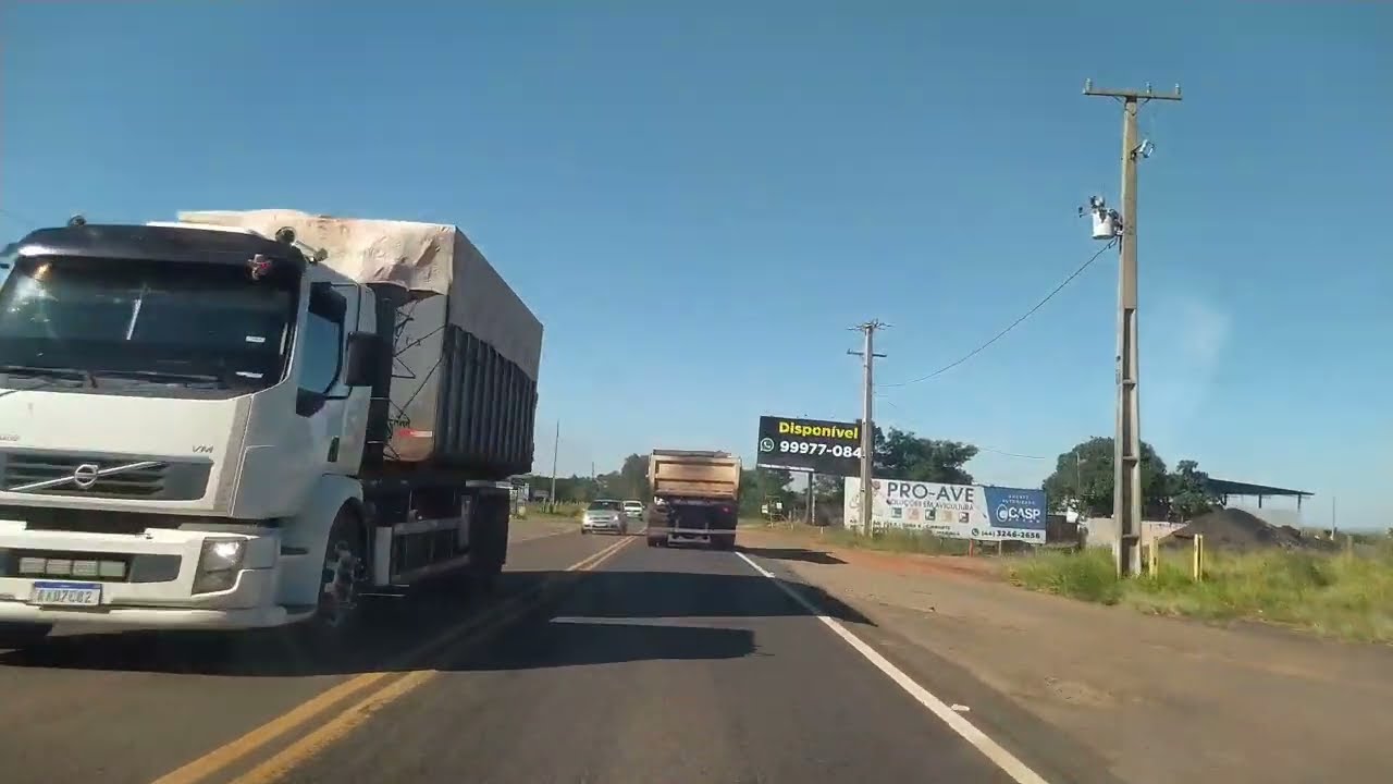 Cianorte a Japurá-PR com passagem em São Tomé e a balsa.