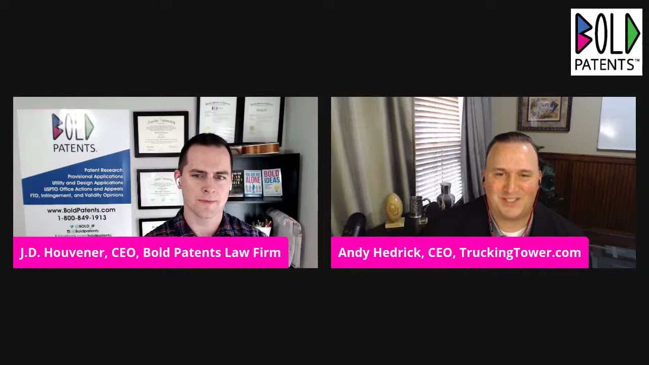 How to Patent Software! Guest Andy Hedrick of Trucking Tower