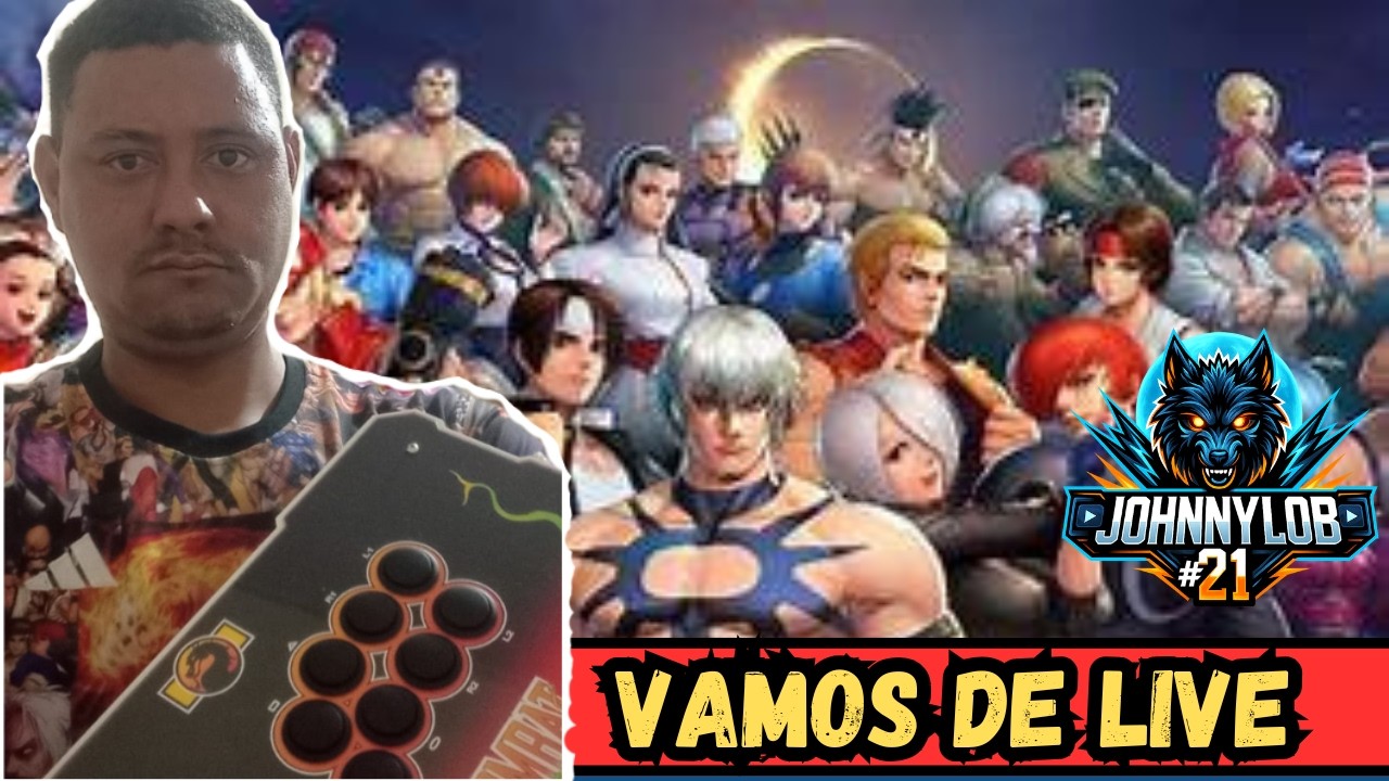 LIVE NA PLANTAFORMA  DO FIGHTCADE!  (RAIVA, RISADA E MUITO APRENDIZADO! #arcade #kof98 #kof2002