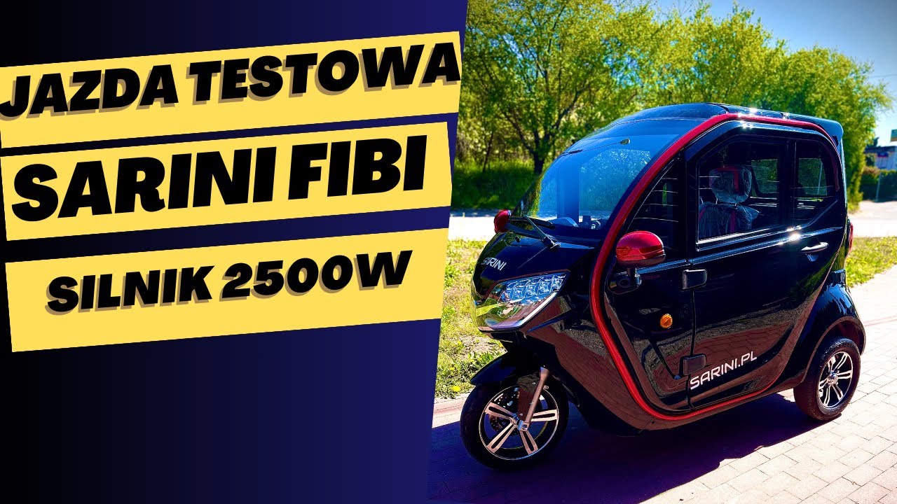 Premiera: Sarini Fibi  - skuter bez prawo jazdy z mocnym silnikiem 2500W - nowość! 