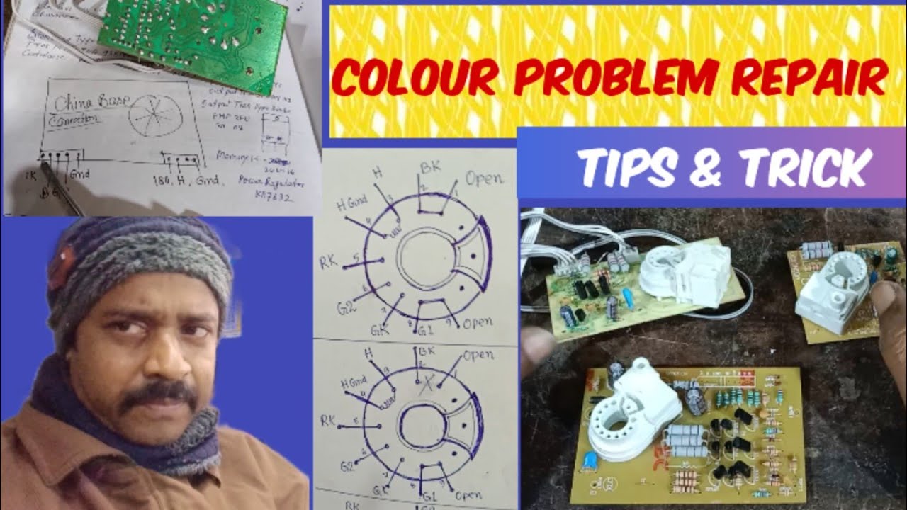 Tips & trick, Colour problem repair in crt Tv 