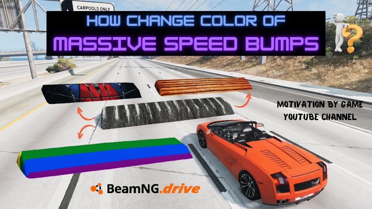 BeamNG Drive - How change color of speed bumps
