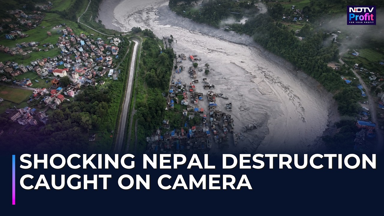 Nepal Flood Aftermath: Aerial Footage Shows River Swollen, Towns Covered In Debris