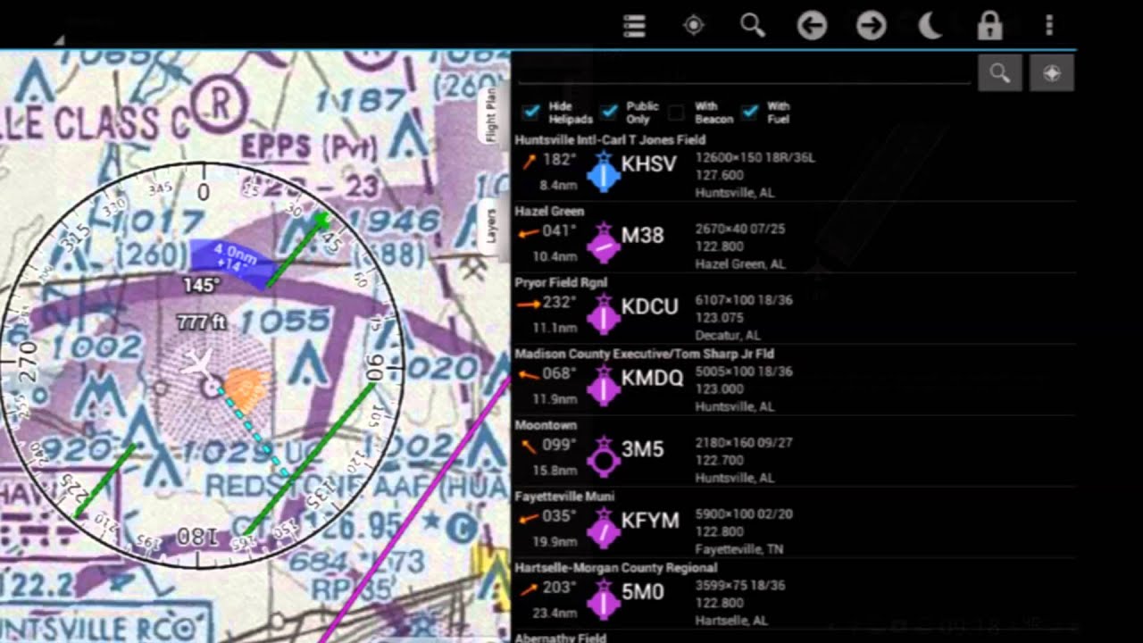 Avilution AviationMaps - Moving Map App for Android