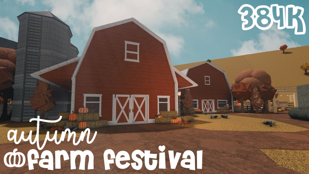 Autumn Farm Festival SpeedBuild [ ROBLOX BLOXBURG ] + tour