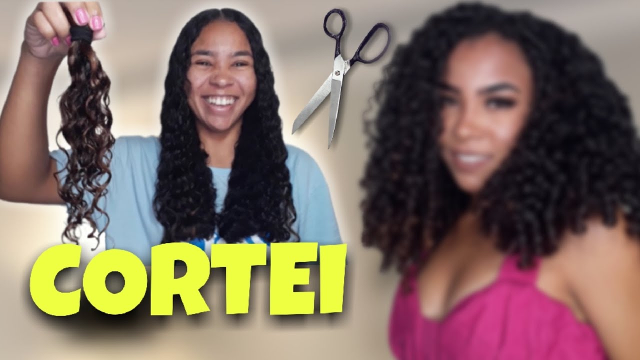 CORTEI MEU CABELO DEPOIS DE 5 ANOS / COMO CORTAR O CABELO CACHEADO EM CAMADAS?