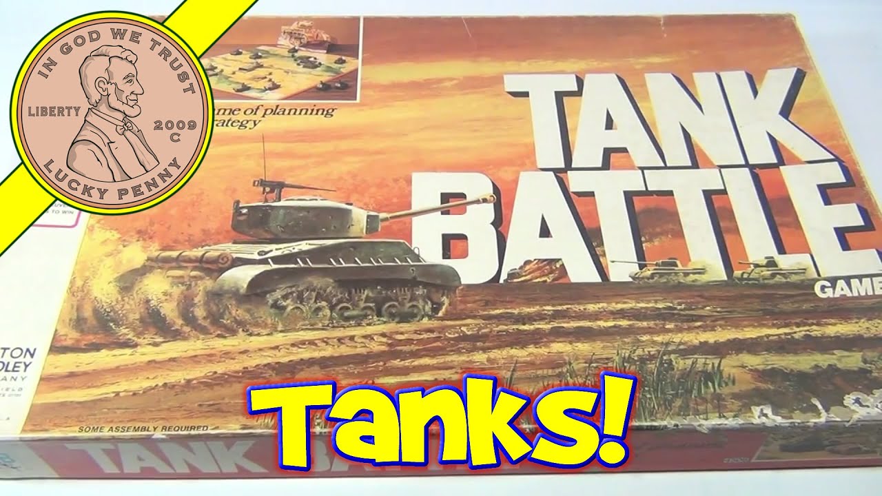How To Play The Game Tank Battle Board Game No. 4508, 1975 Milton Bradley - Tank Against Gun