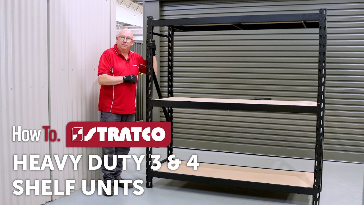 Stratco | How To Assemble Stratco Heavy Duty 3 and 4 Shelf Units   SS 10359 SS 1036