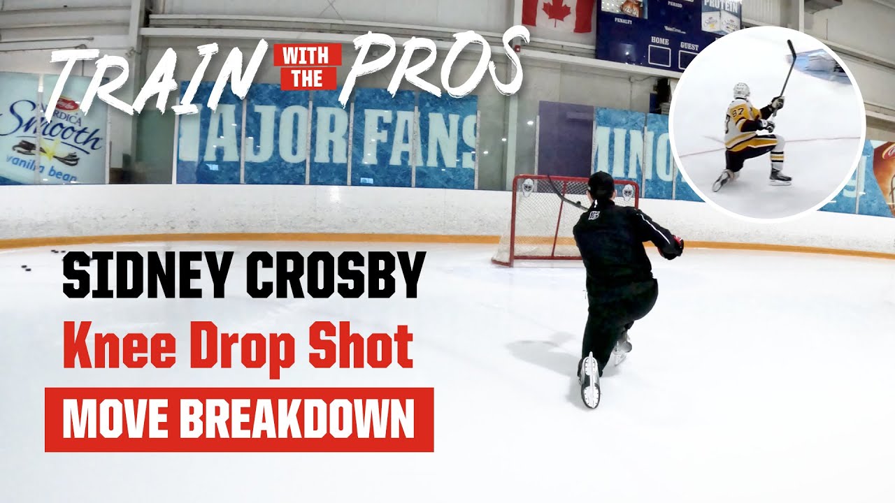 Shoot Like Sidney Crosby – Knee Drop Shot Technique | Train with the Pros