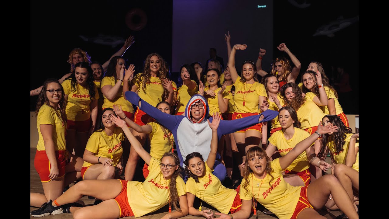Předtančení Baywatch, maturitní ples O4.C VOŠMO a OA Jablonec nad Nisou