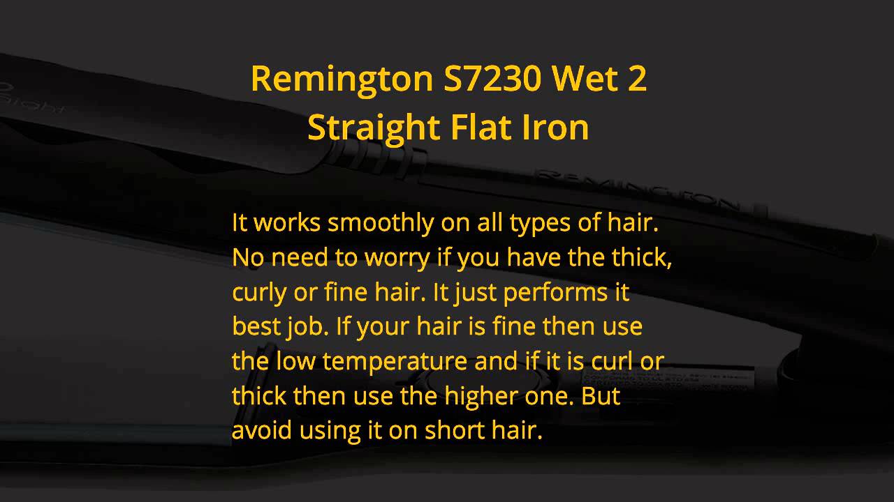 BH11 Remington S7230 Wet 2 Straight Flat Iron