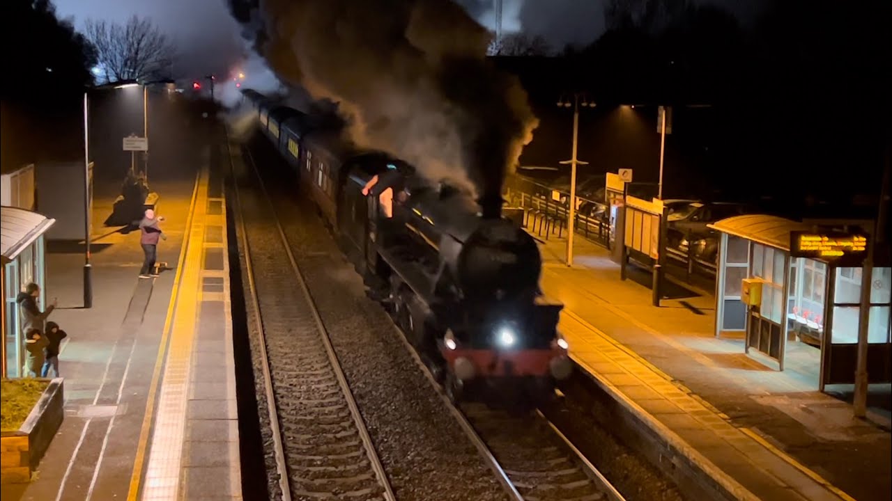 LMS 44871 Charges Through Craven Arms (22/11/2025)