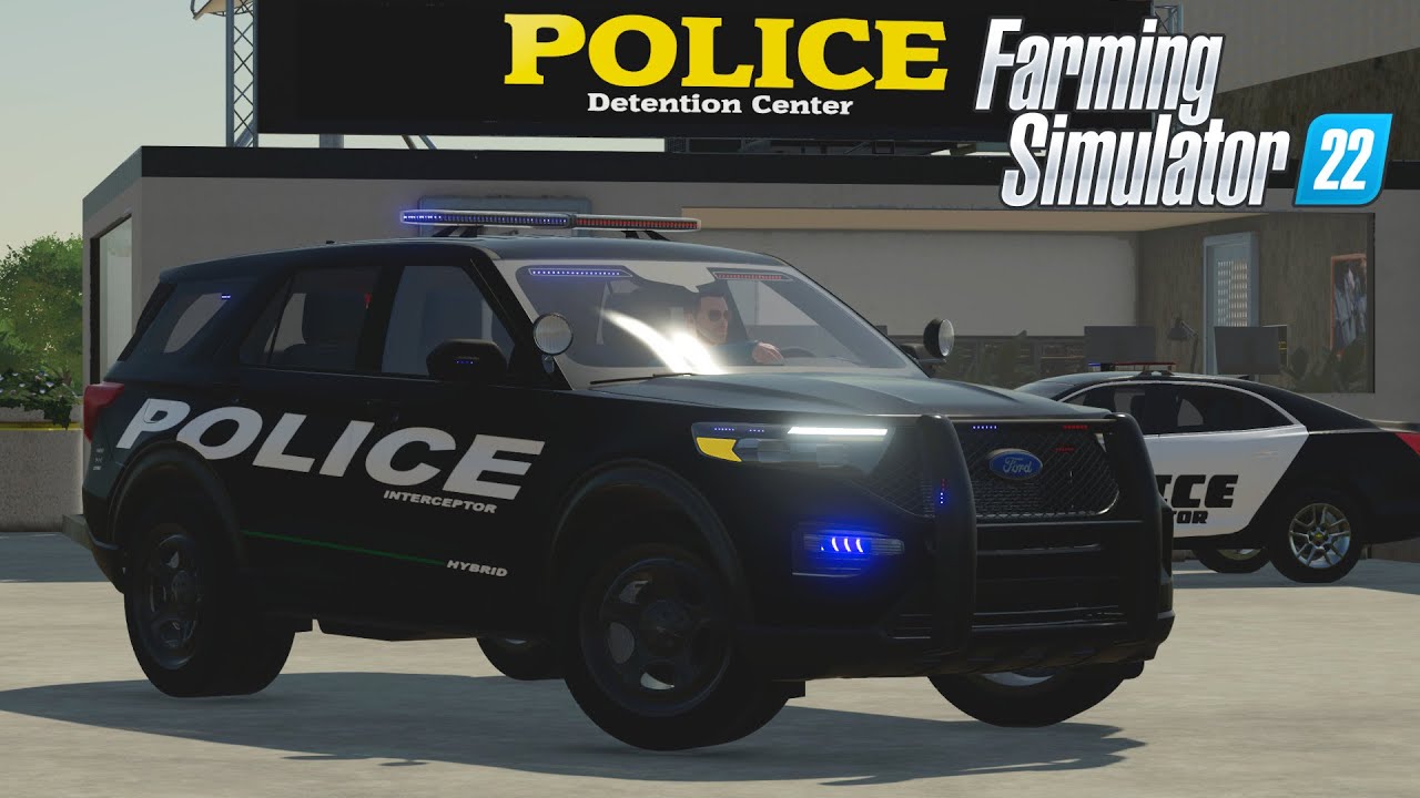 FS22 - PATROLLING THE CITY in Ford Explorer Police Interceptor - Car mod for Farming Simulator 2022