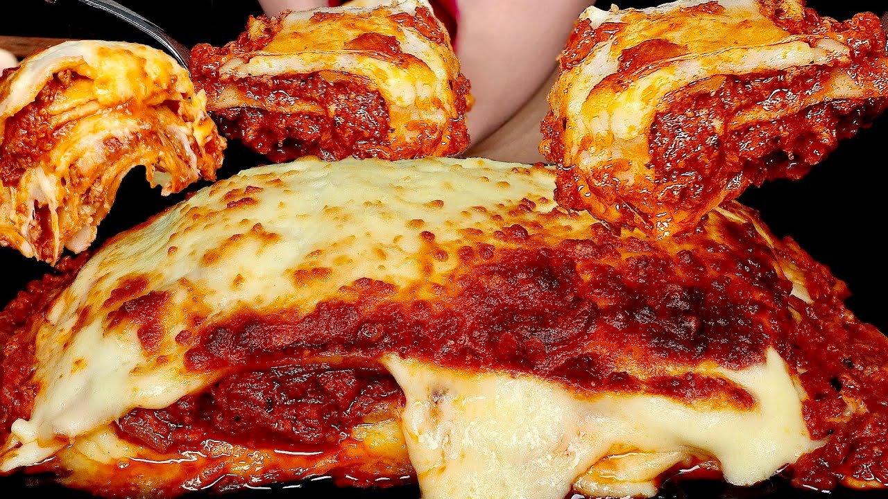ASMR CHEESE BOMB LASAGNA 치즈폭탄 라자냐 BIG BITE MUKBANG EATING SOUND