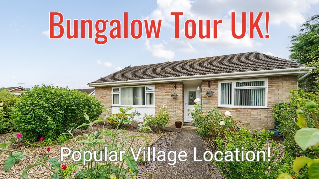 BUNGALOW TOUR UK! Delightful Gardens!  For Sale £260,000 Ashill, Norfolk - Longsons Estate Agents.
