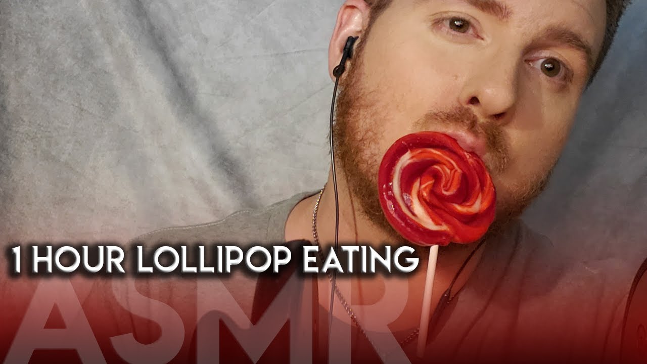 ASMR Lollipop #3 ::: 1 hour long Lollipop eating sounds ear to ear ASMR video for ultimate tingles🍭