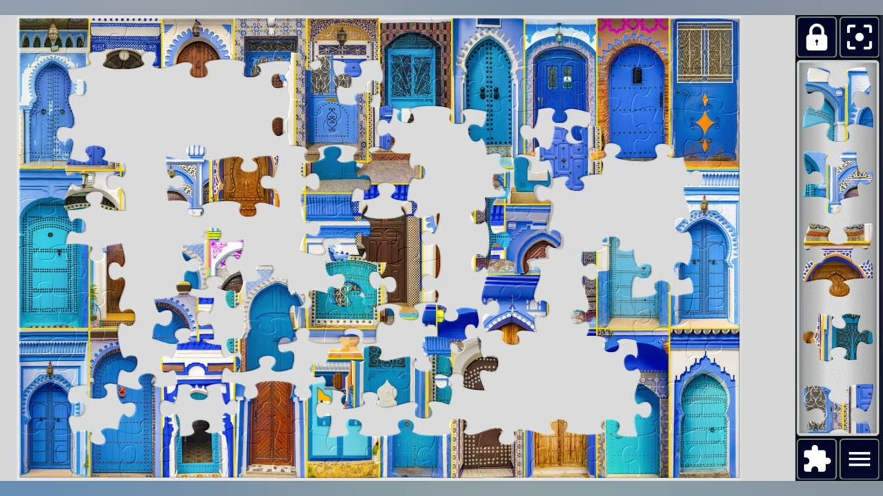 Chefchaouen the wonderful blue city of morocco// jigsaw puzzles craft🧩//Amazing puzzles Art🧩🧩//