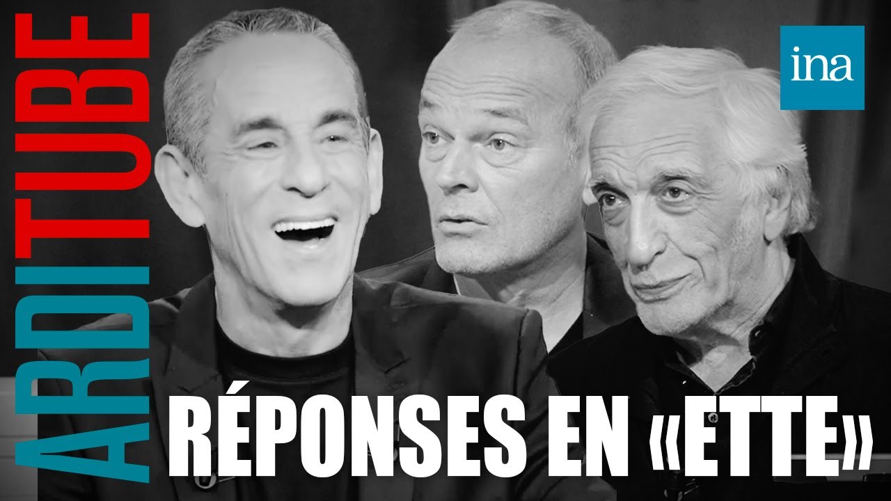 Ardiquiz les &ldquo;r&eacute;ponses en -ette&rdquo; : le jeu culte de Thierry Ardisson | INA Arditube