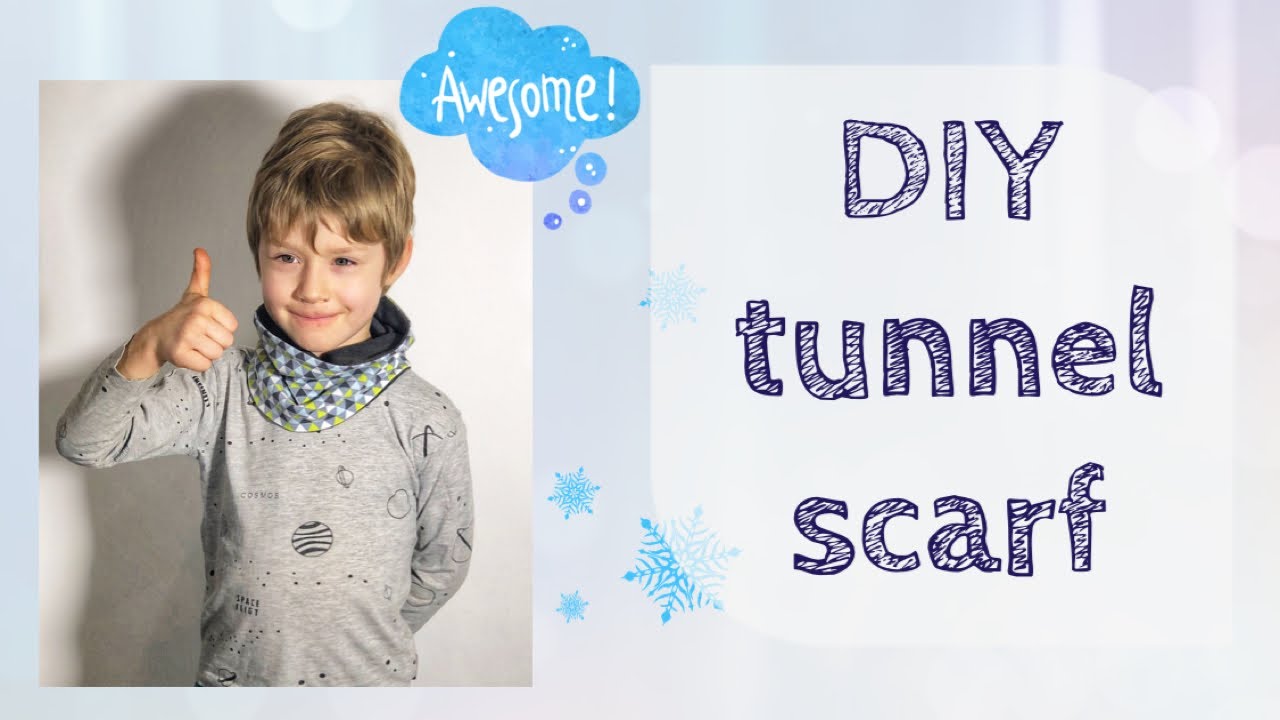 HOW TO MAKE A SCARF! DIY TUTORIAL! Snood scarf for your kids and friends in 10 minutes.