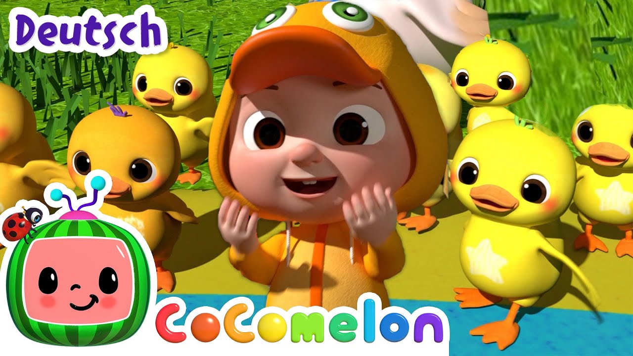 Zehn kleine Entchen | CoComelon Deutsch | Cartoons und Kinderlieder