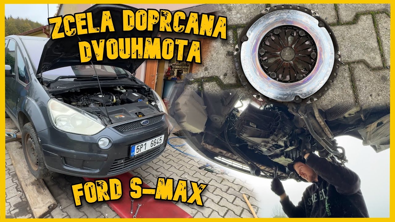 Tot&aacute;lně vyběhan&aacute; dvouhmota 🔧 Ford S-Max TDCI z běžn&eacute; opravy brzd v&yacute;měna spojky #bezkomprese #ford