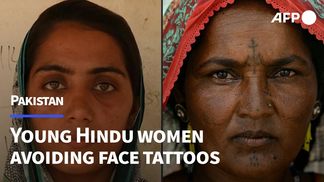 City girls snub traditional Hindu face tattoos in Pakistan | AFP