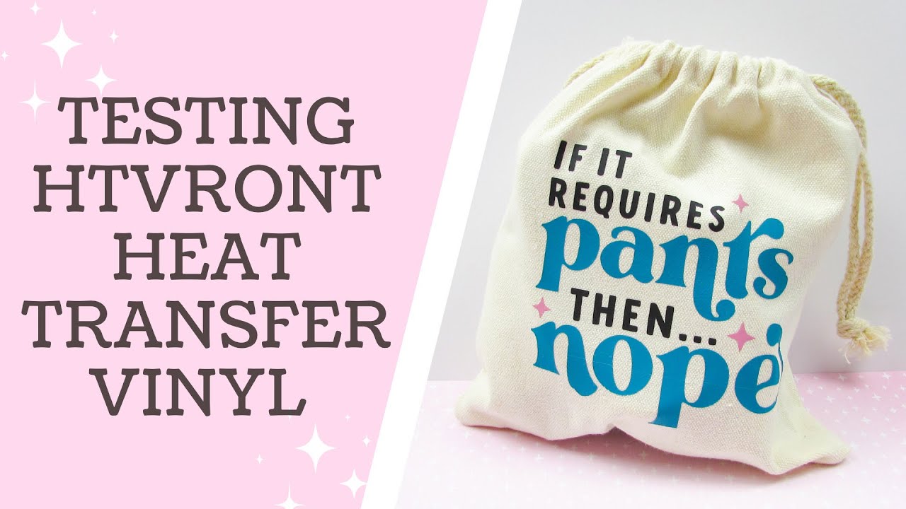NEW HTVRont Heat Transfer Vinyl & Mini Heat Press! | Craft with me HTV Iron On Personalised bag