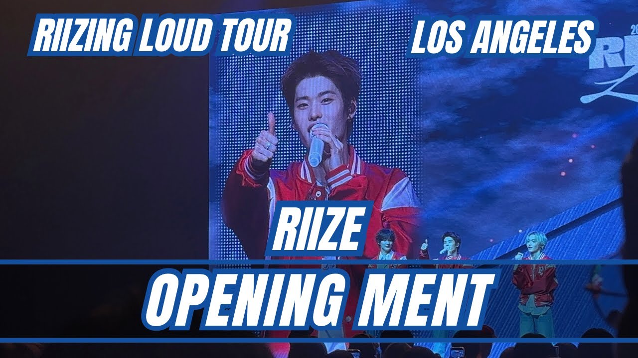 RIIZE Opening ment RIIZING LOUD in LA Los Angeles USA Tour 2025 #riize #riizingloud 