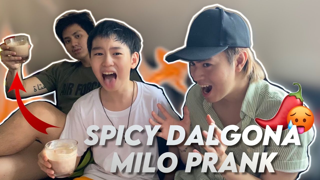 SPICY DALGONA MILO PRANK (Kadiri Lasa!) | Posadas Brothers