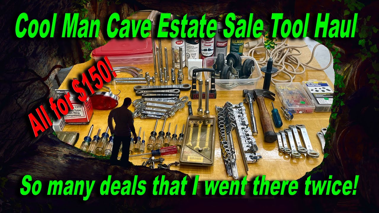 Man Cave Estate Sale Tool Haul
