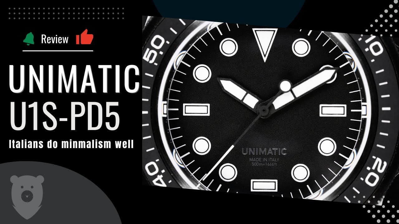 Unimatic U1S PD5 - Italian Minimalism In Their First 500 Meter Dive Watch