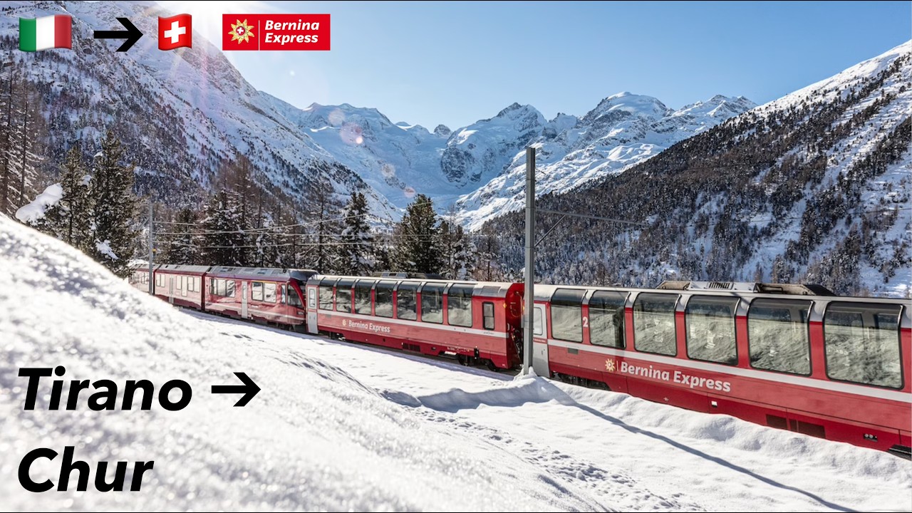 World’s most BEAUTIFUL Train Ride – The Bernina Express | Tirano 🇮🇹 to Chur🇨🇭 | Part 1/5