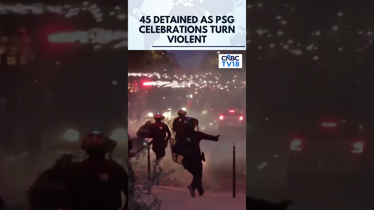 PSG Fans Celebrate As Police Detain 45 Amid Paris Unrest | Arsenal Champions League | UCL | N18G
