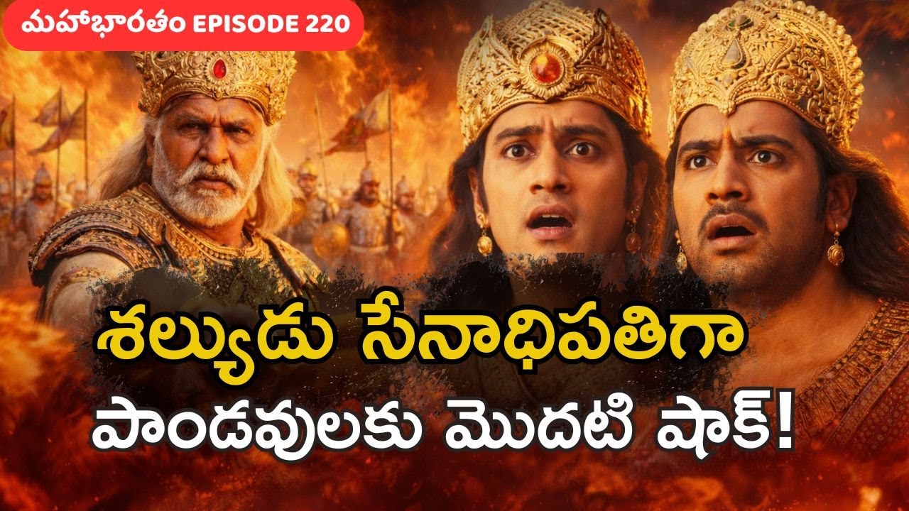 శల్యుడు సేనాధిపతిగా… పాండవులకు మొదటి షాక్! Mahabharatham EP220 #bhakthi #mahabharathamtelugu