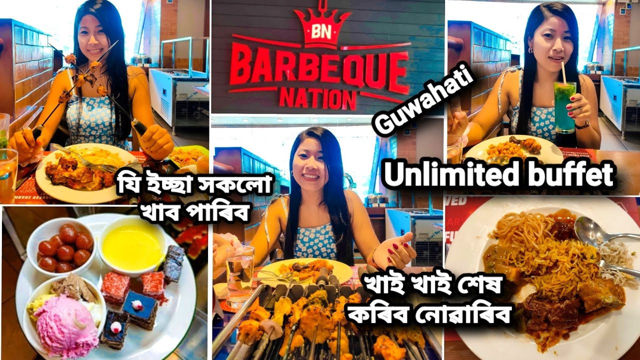 Barbeque Nation//Guwahati//Lachitnagar//Unlimited food//Experiencing for the first time 2023