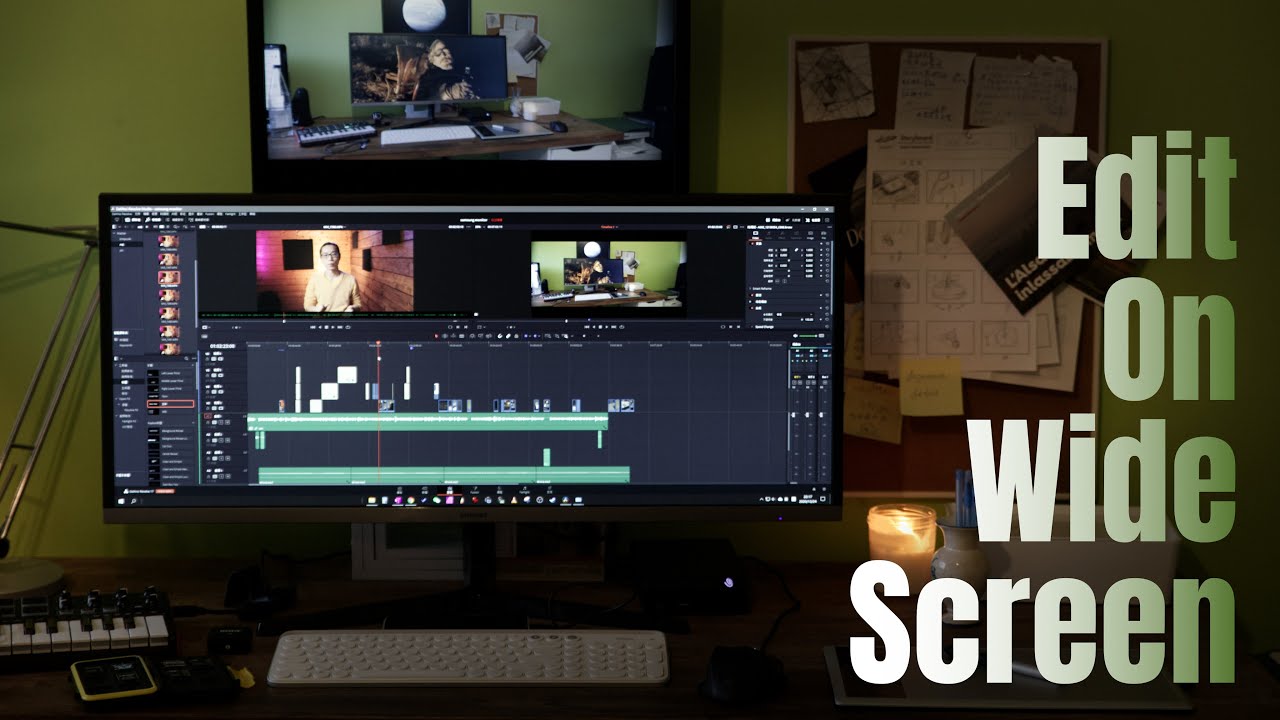 Edit on wide monitor | Samsung Ultra WQHD S34J55 review
