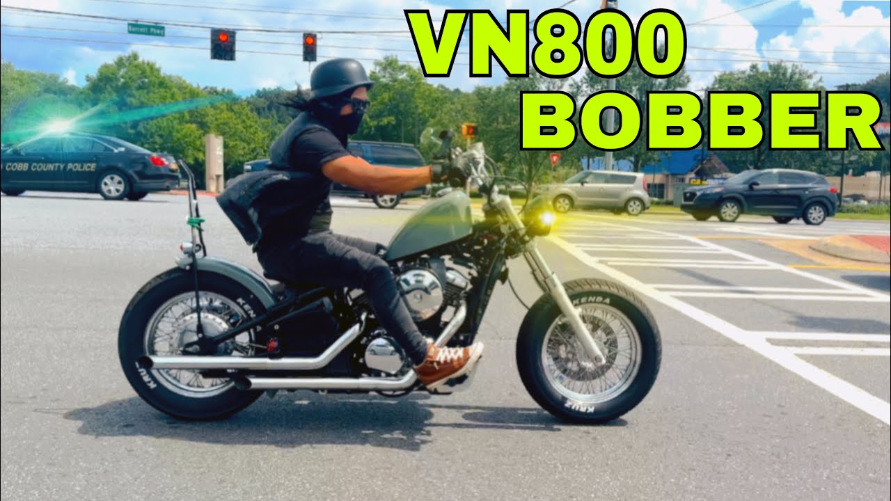 1996 Kawasaki Vulcan 800 Classic BOBBER with ( Cobra Pipes )Walk around / Test Drive