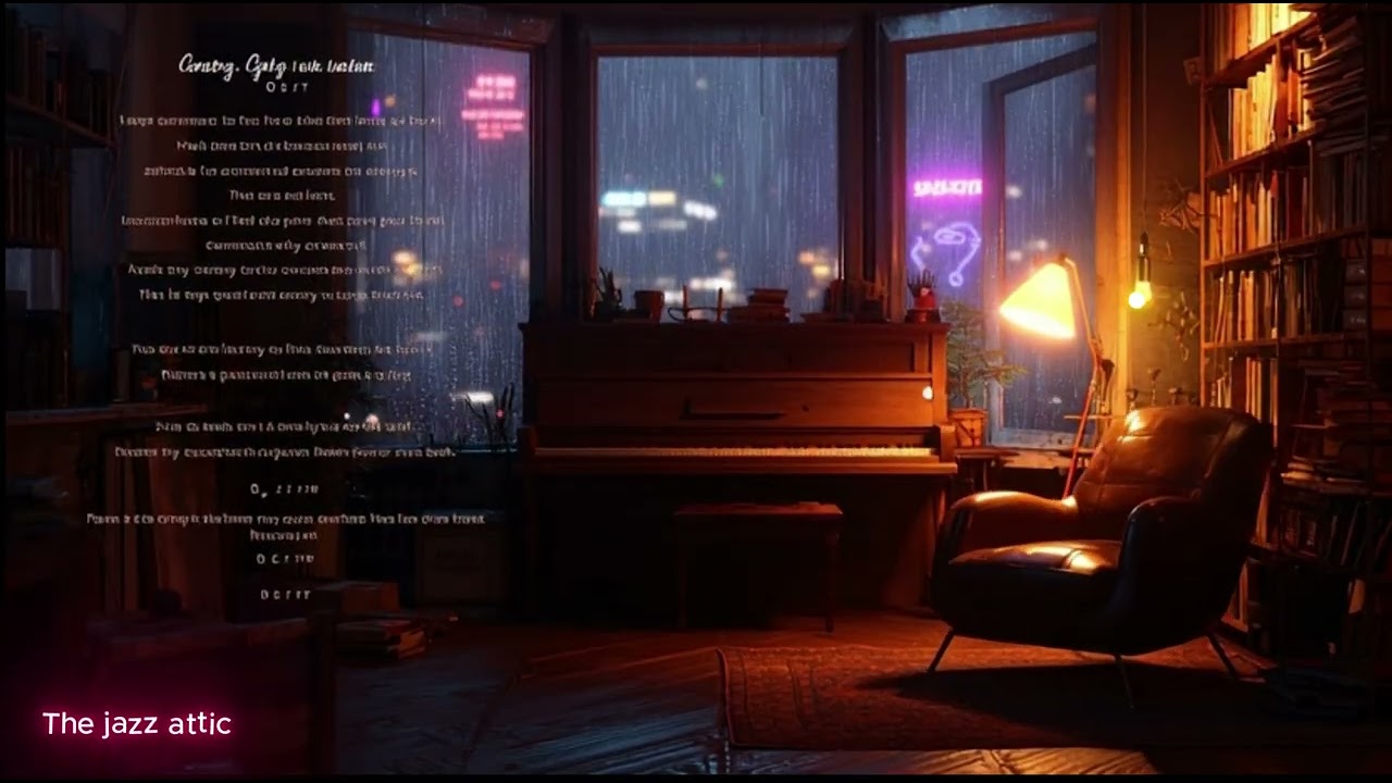 3 HOURS of Relaxing Jazz & Rain in the Attic 🌧️ Welcome to The Jazz Attic