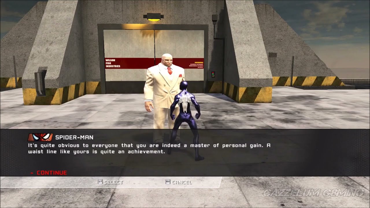 Spider-Man makes fun of Kingpin | Spider-Man: Web of Shadows
