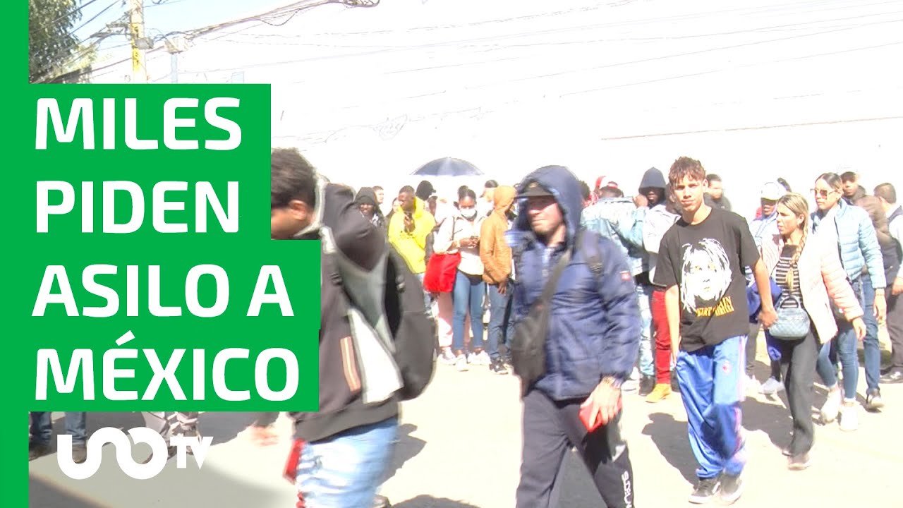 Miles de migrantes piden asilo y saturan la COMAR en Naucalpan