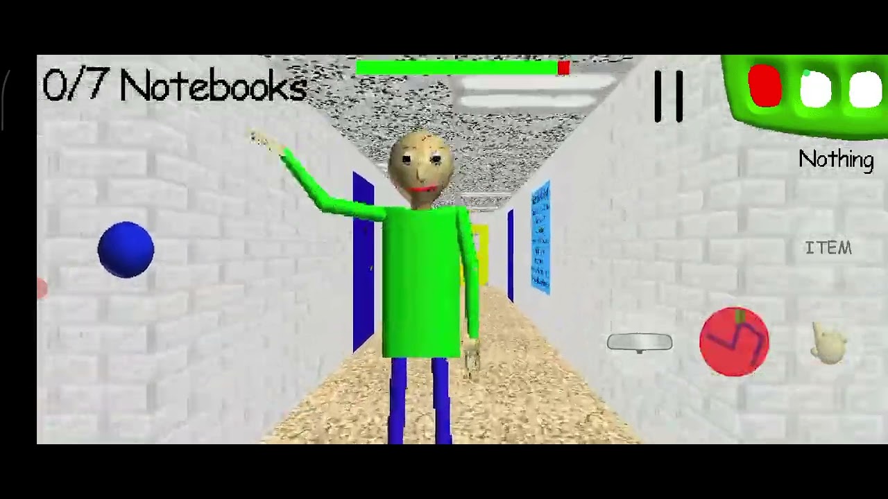 Jogando baldi's Basic depois de 1 ano ou 2