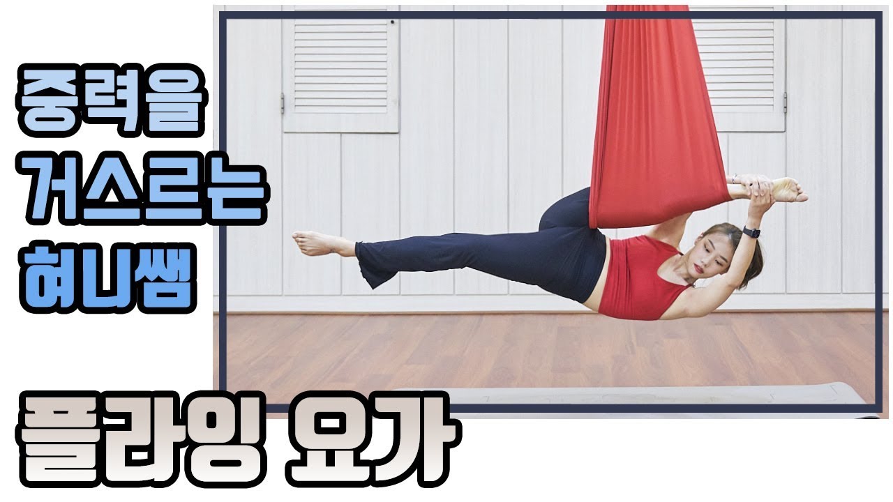 [플라잉요가] 새로운 동작! 거꾸로 파스치모타나아사나 중고급자를 위한 플라잉 요가 서커스 영상입니다. 낮은 천고 가능 O