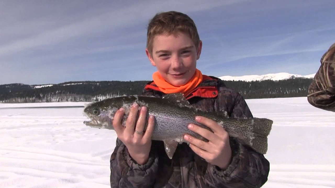 Sheridan Lake Ice Fishing in Island Park