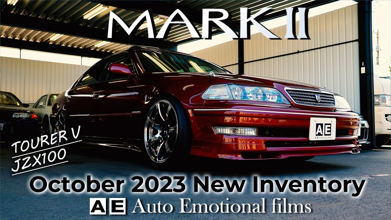 [JZX100 チェイサー マーク2 ツアラーV 新入庫車紹介 後編] 広告非掲載の㊙︎スポーツカー 中古車 後編は希少なワインレッドのマークⅡ ワンオフマフラーやフェンダー加工等魅力たっぷりの1台！